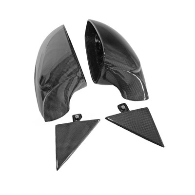 Carbon Fiber Mirror Housings With Triangle Trim - Ferrari 488 Pista Carbon Fiber Mirror Housings With Triangle Trim - Ferrari 488 Pista