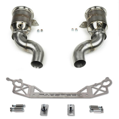 Fabspeed Motorsport Fabspeed Porsche 992 Twin Turbo / Twin Turbo S Sport Catalytic Converters with GT2RS Style Outlets 2021 Fabspeed Motorsport Fabspeed Porsche 992 Twin Turbo / Twin Turbo S Sport Catalytic Converters with GT2RS Style Outlets 2021