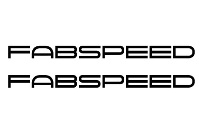Black Fabspeed Motorsport Die-Cut Vinyl Decals Black Fabspeed Motorsport Die-Cut Vinyl Decals
