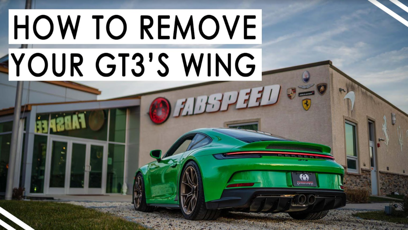 How to Install 911 992 GT3 Wing Riser Delete Kit Fabspeed Motorsport