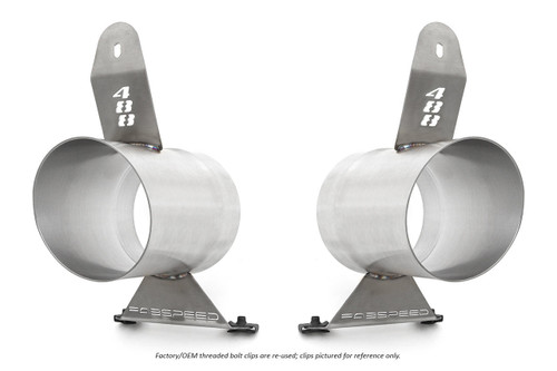 Fabspeed Ferrari 488 Challenge Style Titanium Tips