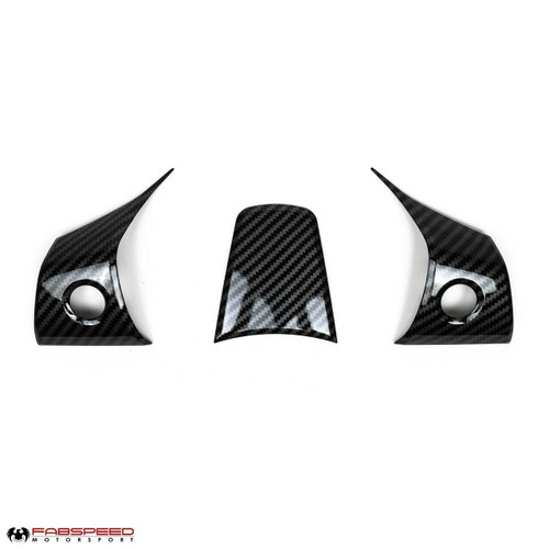 Fabspeed Tesla Model 3 Carbon Fiber Steering Wheel Covers