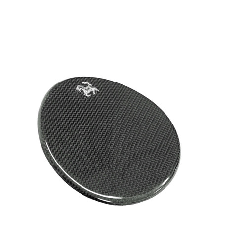 Carbon Fiber Fuel Door With Chrome Cavallino - Ferrari F12 Berlinetta