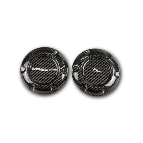 Porsche Cayman Carbon Fiber Oil & Water Caps