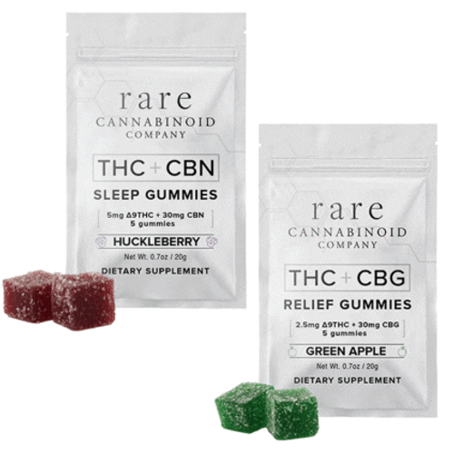 With THC – 5 Sleep and 5 Relief Gummies With THC – 5 Sleep and 5 Relief Gummies