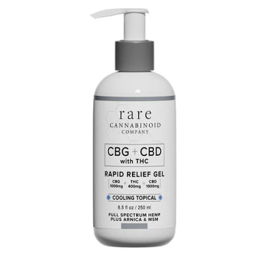 CBG + CBD + THC Rapid Relief Gel | Rare Cannabinoid Company
