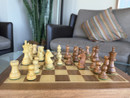 London Coffee Table Chess Set - Lifestyle detail