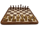 Rex Noir London Classic Double Weighted Acacia Staunton with detailed Knight Chess Pieces Acacia Chessboard