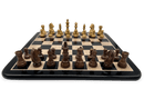 Rex Noir London Classic Double Weighted Acacia Staunton Chess Pieces with Ebony chessboard