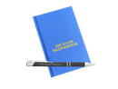 Hardcover scoresheet and chess world pen