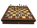 Segreto Grande Drawers Chess Set - mid game