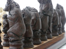 Berkeley Chess Reynard The Fox (Brown) Chessmen pieces (BC2015) dark rear