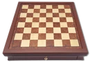 Wooden Storage Chessboard top view