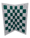 Plastic Folding Tournament Size 50cm Chess Board (BB002) green and beige