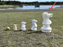 Giant Chess 64cm Giant Chess Outdoor Set (Pieces only)