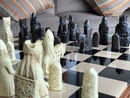 Isle of Lewis Chess Pieces - in action
