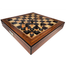 90mm Metal and Marble look Stem Chess Pieces (DCP15H) dark 2