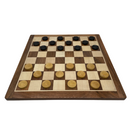 Rex Noir Checkers Set with Storage Case on board