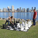 Plastic Rubberized Vinyl 2.4m Giant Chess & Checkers Board for 64cm Giant Chess (GM-13) chess