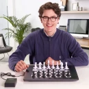 Millennium Chess Computer The King Competition shown with additional ChessLink