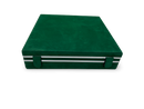 Green Onyx & White Marble Chess Set - Velur Case