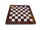 Red Onyx & White Marble Chess Board