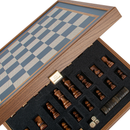 3-in-1 Blue Breeze Game Collection – Chess, Backgammon & Checkers - open