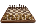 Paris Classic Chess Set - acacia timber board and acacia double weighted pieces 