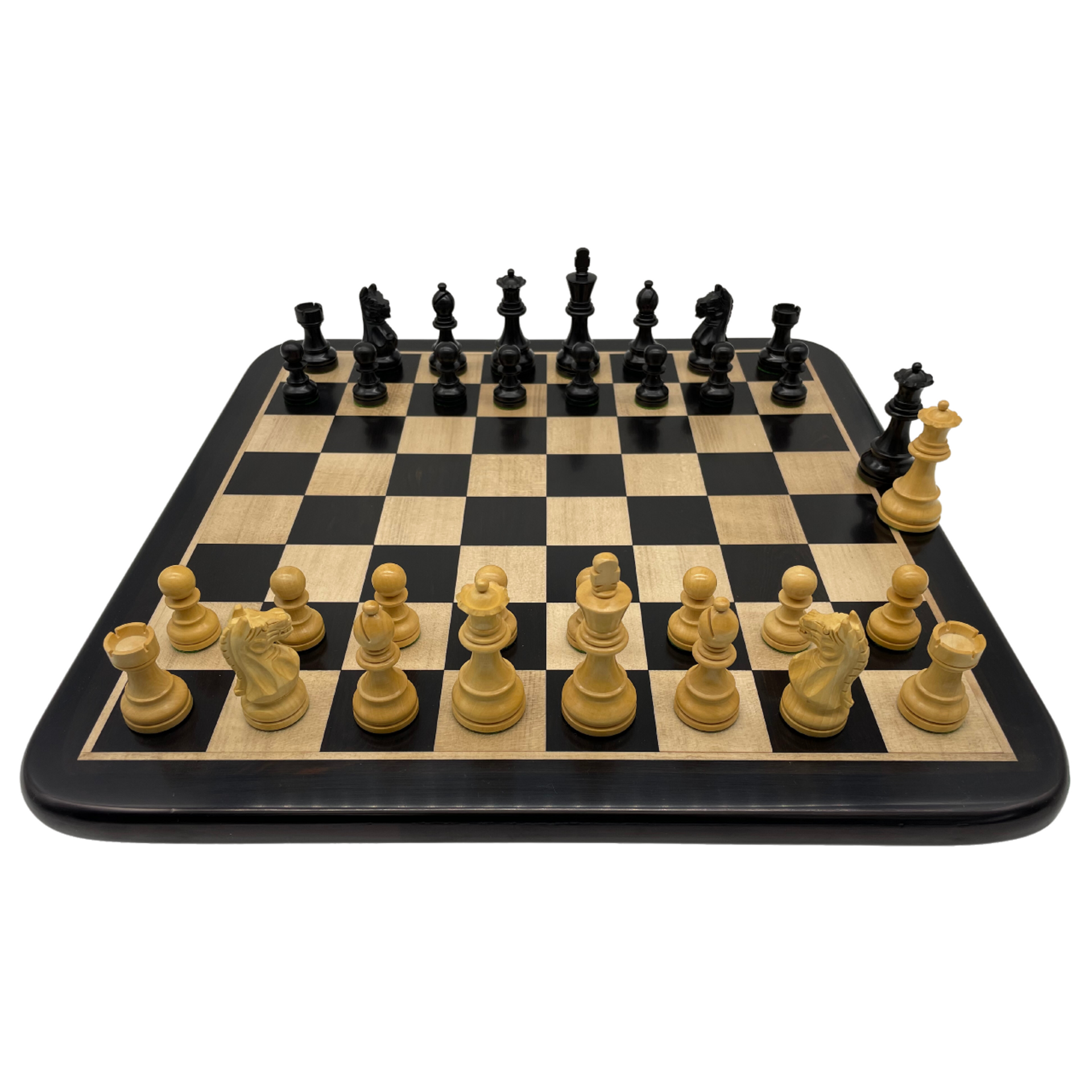 House of Hauteville Chess Set and Board Combo - Antique White and