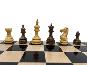 Mumbai Heritage Chess Set - ebony and boxwood double weighted chess pieces