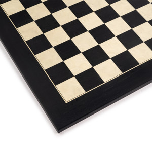 Detail - Dal Rossi 50cm Black / Erable Chess Board Detail - Dal Rossi 50cm Black / Erable Chess Board