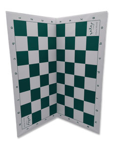 Plastic Folding Tournament Size 50cm Chess Board (BB002) green and beige