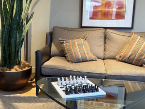 Black & White Marble Chess Set