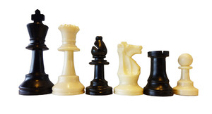 95mm Plastic Chess Pieces (Double Weighted) (PP963) 95mm Plastic Chess Pieces (Double Weighted) (PP963)