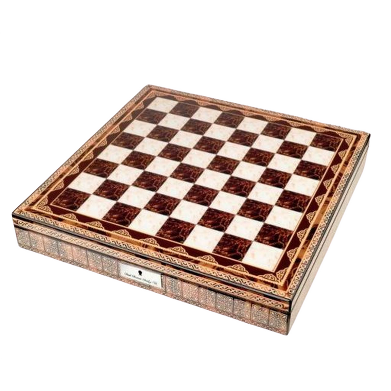 Dal Rossi 50cm Mosaic Finish Chess Board with Storage Compartment (Board Only) (L2268DR) top