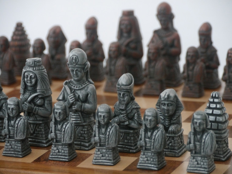 Berkeley Chess Egyptian (Metal) Chessmen pieces (B42004)