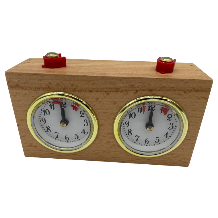 Wooden Analog Chess Clock