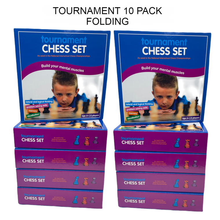 10 PACK - Tournament Boxed Set 50cm Folding Board 95mm Pieces