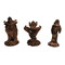 Dal Rossi Lord of the Rings Themed Pewter Chess Pieces (L2221DR) dark close rear