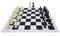 Tournament Chess Set 95mm Double Weighted Pieces with black & white Folding Board