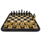 Rex Noir Expert 85mm Ebony / Boxwood Chess Pieces on board