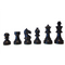 Rex Noir Expert 68mm Ebony / Boxwood Chess Pieces (EXP-E-68) dark