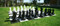 Giant Chess 64cm Chess Set with 2.4m Giant Vinyl Chess Board (GC642) - full set