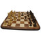 Rex Noir Discipline 50cm Sheesham Chess Board (DIS-S-50) shown during game