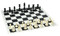 Tournament Chess Set 95mm Single Weighted Pieces with Roll up Board (PP953&BB001)