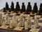 Berkeley Chess Isle of Lewis (Brown) Chessmen pieces (BC2001) on board