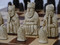 Berkeley Chess Isle of Lewis (Brown) Chessmen pieces (BC2001) light closeup
