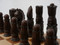 Berkeley Chess Victorian (Brown) Chessmen pieces (BC2003) brown close