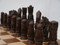 Berkeley Chess Victorian (Brown) Chessmen pieces (BC2003) side brown
