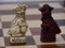 Berkeley Chess Mandarin (Red) Chessmen pieces (BC3005) red and white
